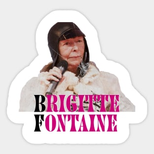 Leo Brigitte Fontaine Sticker